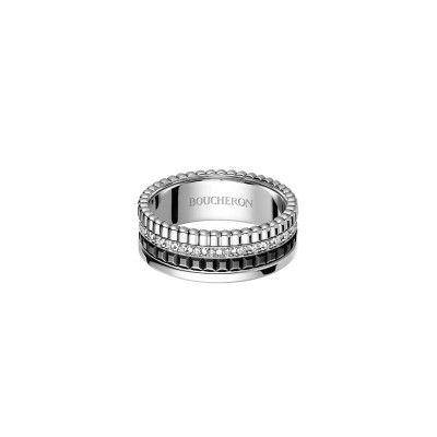 BOUCHERON QUATRE BLACK EDITION SMALL RING JRG01791 BOUCHERON QUATRE BLACK EDITION SMALL RING JRG01791